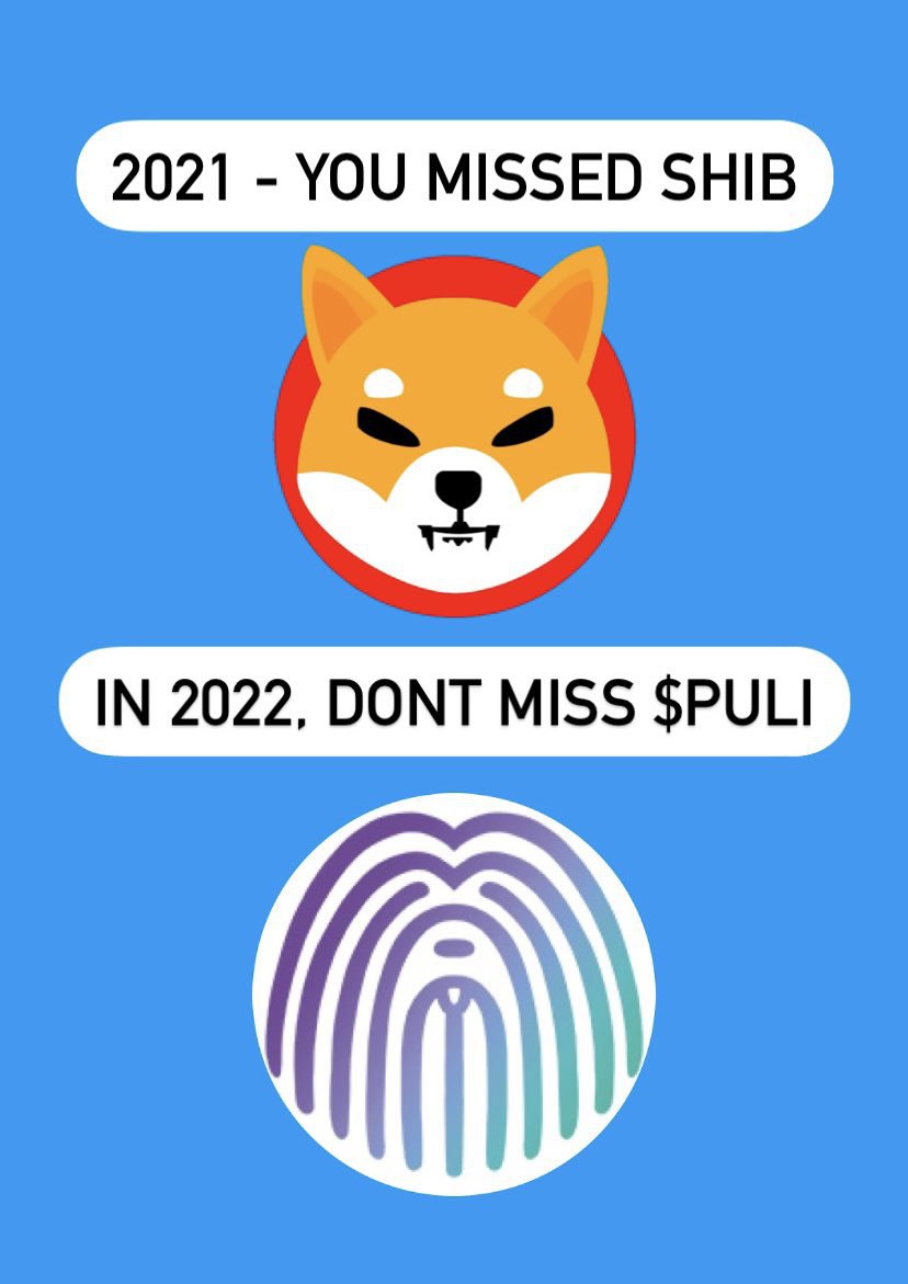 MuchWowDog's tweet photo. Missed #SHIB in 2021

Don't miss $Puli @Puli_Token https://t.co/3FNP7pA4Z2