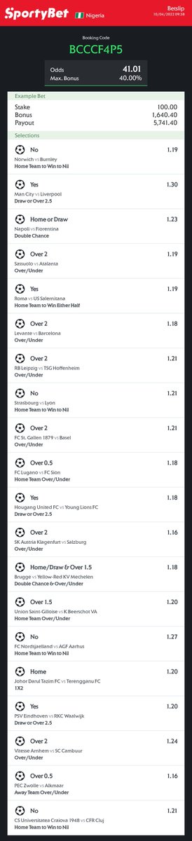 BettingTipsMan's tweet photo. 40 odds 

BCCCF4P5 https://t.co/mv7Q3qtt7C