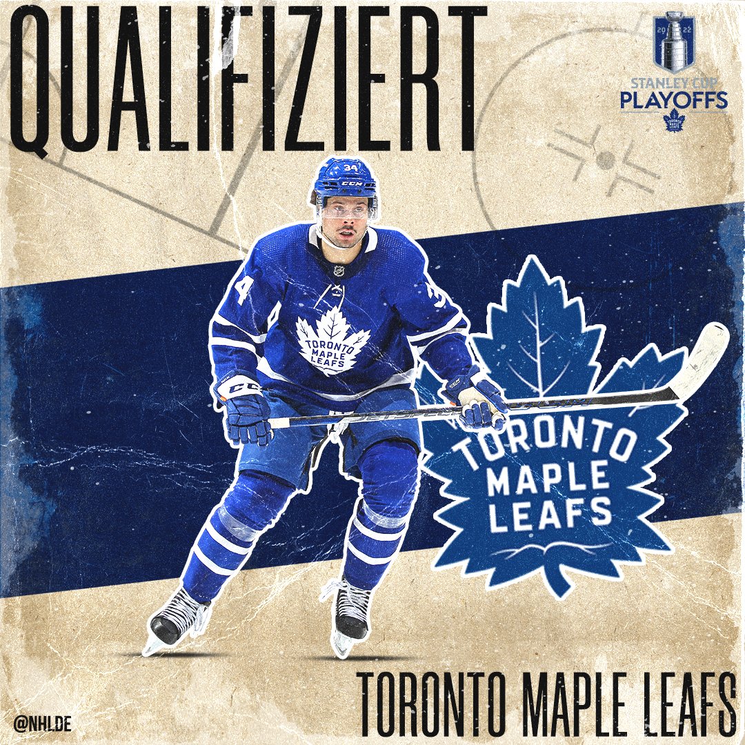 NHLde's tweet photo. ✔ Die Toronto Maple Leafs haben heute Nacht ihren Platz in den Playoffs gebucht! 💪

#LeafsForever | @MapleLeafs https://t.co/1wkuoEgIko