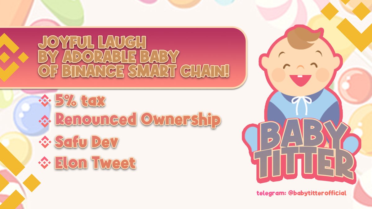 CSubawu's tweet photo. @elonmusk baby titter is here🚀🚀

dyor 0x8733e3236e50b48bfeebcc9b8b7c448f8c456cd1 https://t.co/rBZdClPydz