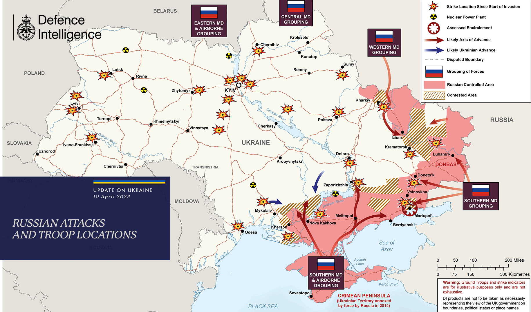 Defence Intelligence map update