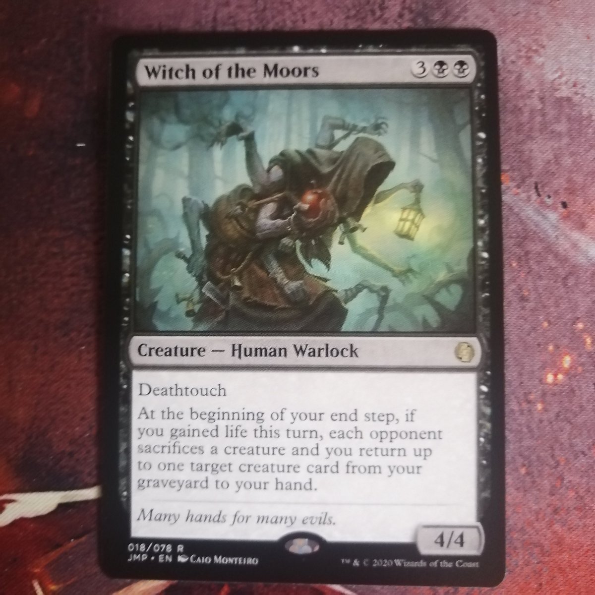 mtg_nicolas's tweet photo. Witch of the Moors - 3💀💀 - rare

Type : Creature — Human Warlock
Set : The List - PLIST (531/726)
Illust by Caio Monteiro

#mtg #mtgcard #magicthegathering #magiccollection
#adayamtgcard #mtgdaily #mtgcardoftheday  
@wizards_magic @Wizards_MagicEU @wizards_magicFR https://t.co/MfQ6LKuT6x