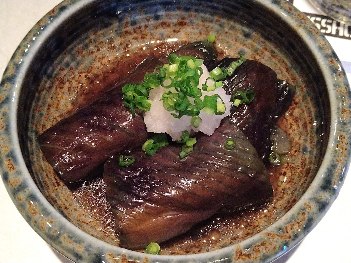 今年初の茄子の出汁煮〜。大好き。(゜д゜)ウマー 