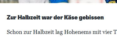 Treffende Halbzeitanalyse in den <a href="/VNRedaktion/">Vorarlberger Nachrichten</a> ;-). Etwas für die @Floskelwolke. Wer noch einmal die Tore zum wunderschönen Derbysieg sehen möchte, kann das hier tun: vn.at/sport/2022/04/… #hoppems #vorarlberg #nurdervfb