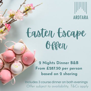 If you haven't booked your Easter Escape, take a look at this package 
Reservations ardtara.com

#ArdtaraCharm #Irelandsbluebook #discoverireland #embraceagiantspirit #finedining #countryhouse #staycationni #gourmetireland #foodiesofinstagram #shortbreak #ireland