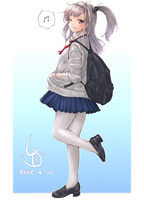 『提督、ちょっと寄り道していきませんか?(・・・たまにはいいですよね、お冬さん。うふふっ♪)☆-(-_^)』
#艦これ #涼月
提督と一緒に下校中、涼月ちゃんの提案で寄り道をすることになったようです!
よーし、どこにいこうかな～?(∩'∀`)∩ 