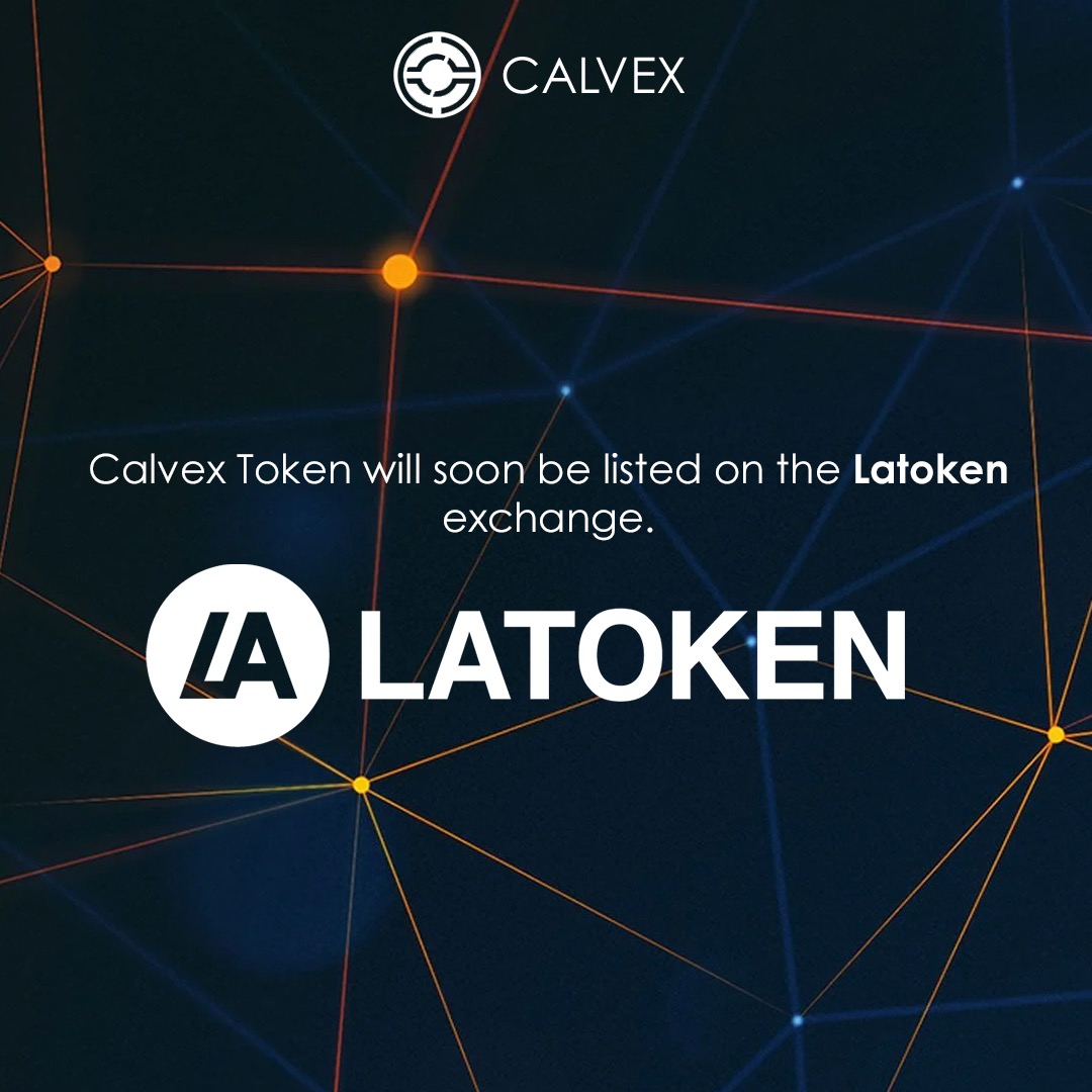 CalvexToken's tweet photo. Calvex Token will soon be listed on the Latoken exchange. https://t.co/B2sOheWNaP