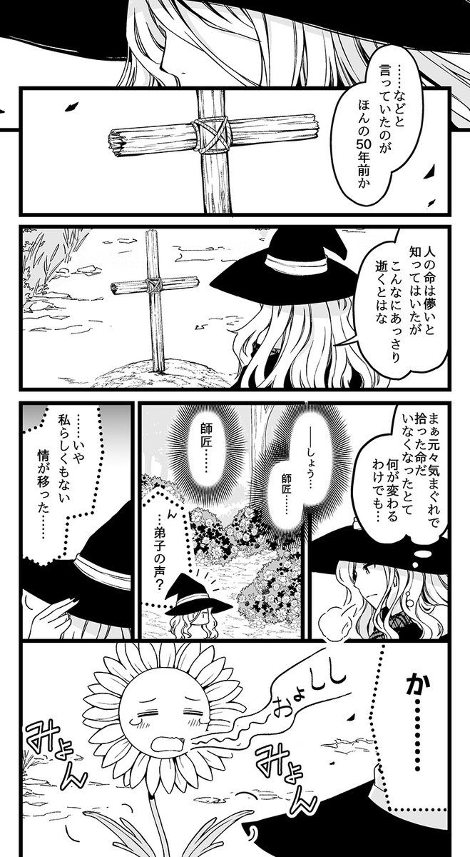 長命の魔女と、短命の弟子の話。 