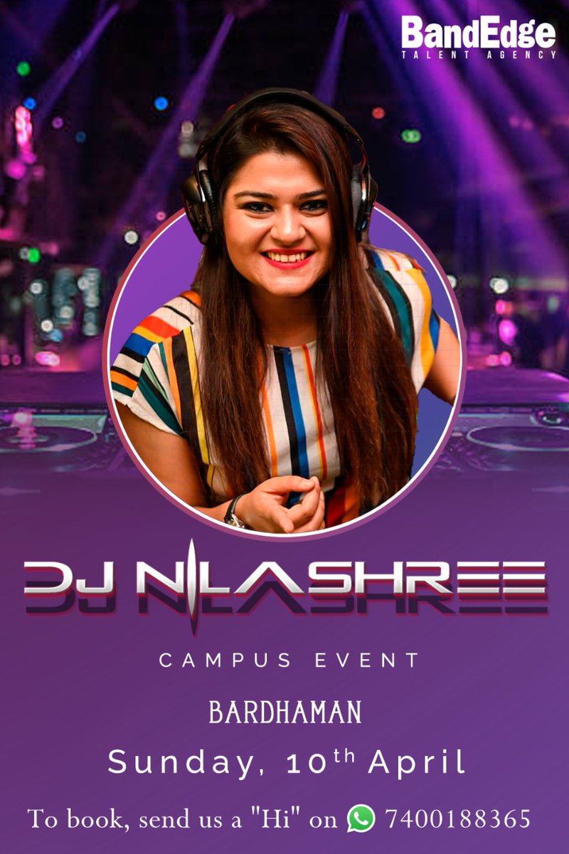 BandEdgeIndia's tweet photo. Dj nilashree is here to make you dance!
#bandedge #artist #dj #dance https://t.co/DYwe3n6D65