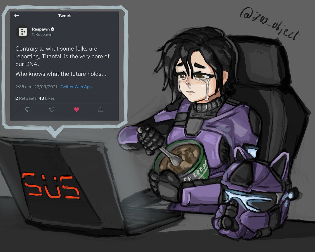703_object's tweet photo. Yeah...

#Titanfall2 #titanfallfanart https://t.co/8cn8qsKSyl