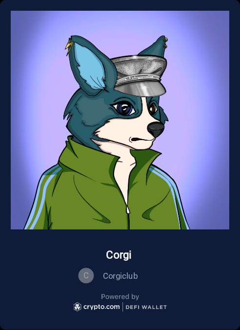 SafeCro's tweet photo. A new day a new #CorgiNFT
Mint is live now!
150 #CRO for early birds
https://t.co/aDJTjVUNtN
Earn the highest APR on #Cronos with staking your #CorgiNFT @crodexapp
Join us TG https://t.co/FUsfIGj3ps
#CRO #crofam
#crofamnft #CronosNFT #CronosChain #CronosChainNews #NFTCommmunity https://t.co/ptbHL4aE1T
