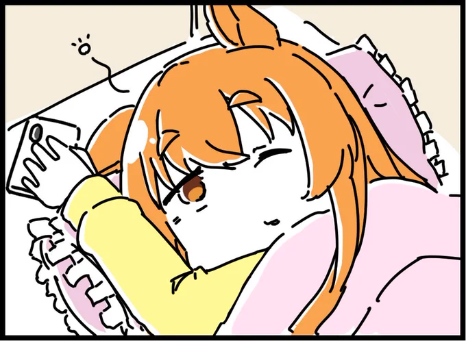 お休みの日のマヤノトップガン漫画。 
