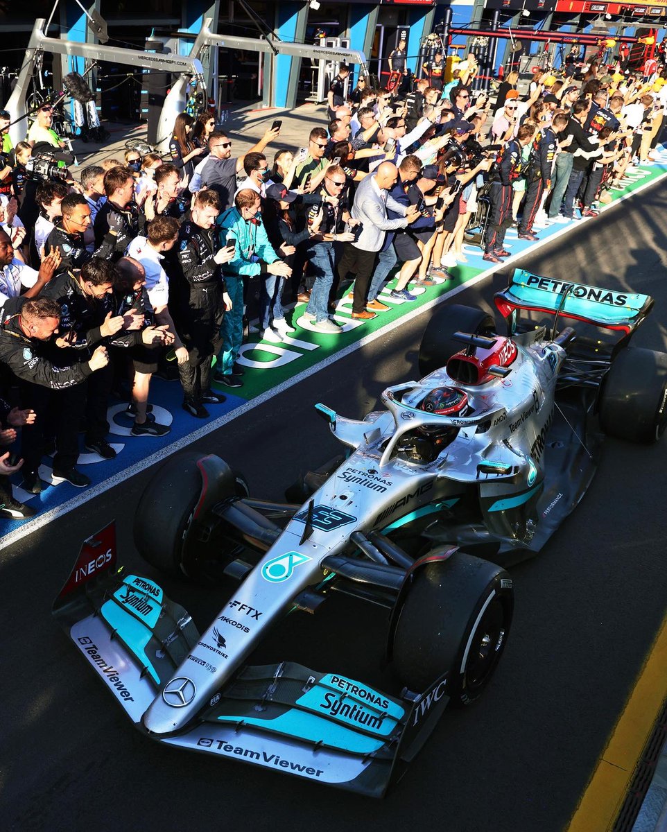 George Russell (@georgerussell63) on Twitter photo First podium with <a href="/MercedesAMGF1/">Mercedes-AMG PETRONAS F1 Team</a>! Strong team result today and P2 in both Championships. Big shout-out to everyone at Brackley & Brixworth. Let's keep pushing. 👊 First podium with <a href="/MercedesAMGF1/">Mercedes-AMG PETRONAS F1 Team</a>! Strong team result today and P2 in both Championships. Big shout-out to everyone at Brackley & Brixworth. Let's keep pushing. 👊