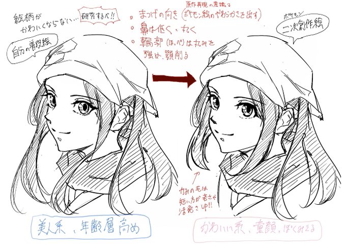 【自分用】絵柄描き分け講座ぁ〜✍️(モデル:アルセウスのショウちゃん) 