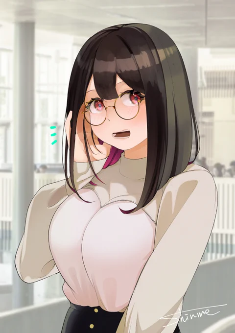 096「Classmate: So, how is it?」
#LizArtwork
「それで、どうなの?」的な。もっと良い英文の言い換えがあったら教えてください…。 
