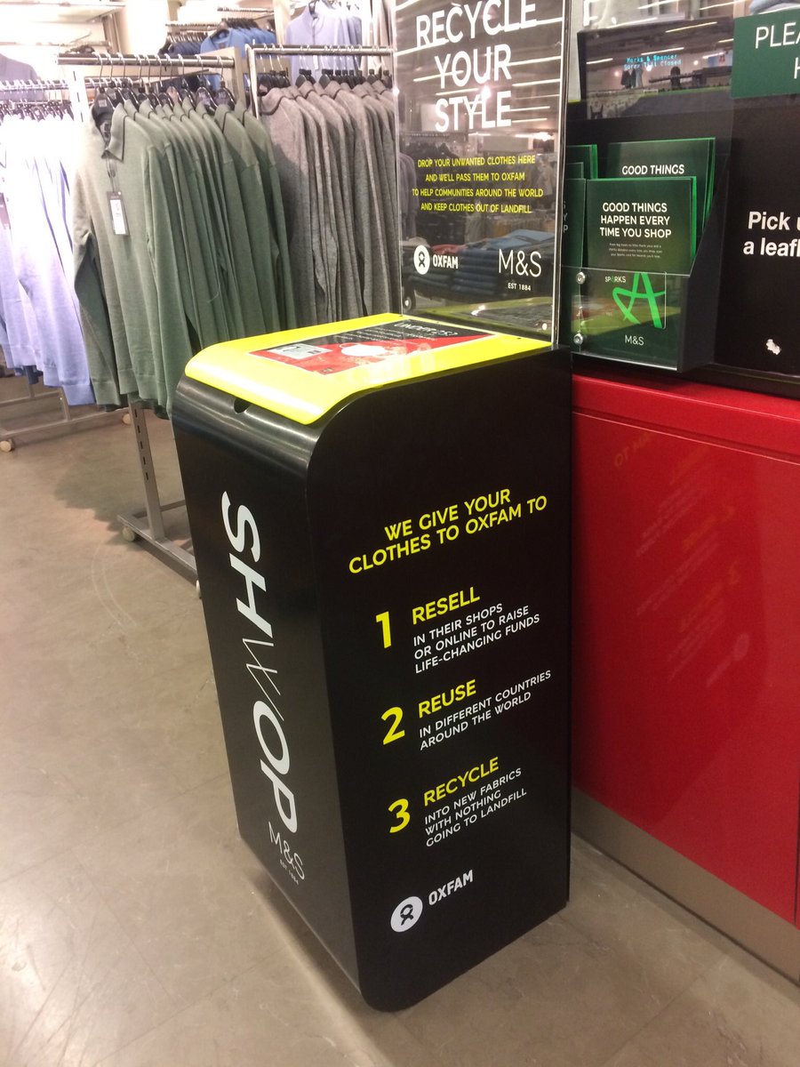 OxfamHexham's tweet photo. Popping into Marks and Spencer today
Do you know you can drop off clothing donations for #OXFAM into the #Shwop bins there?
Many thanks for your support
Our #Hexham OXFAM shops are closed on #Sundays
We open again on Monday from 9am till 5pm our volunteers would love to see you https://t.co/XMAlBq3wmH