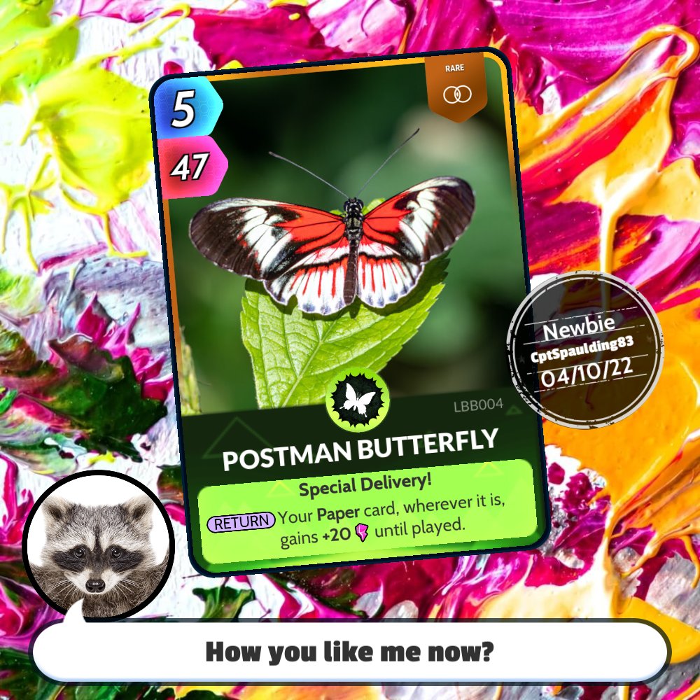 DanielRNewton's tweet photo. https://t.co/gKOAxOPFtO #cuecards #cardgame #postmanbutterfly https://t.co/zhFdnd2hfT