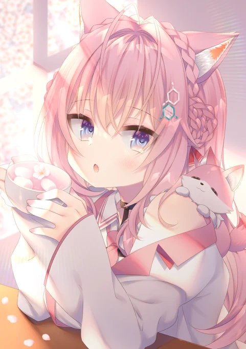 さくらいろこよちゃん🌸🧪 
#こよりすけっち #博衣こより #hololive 