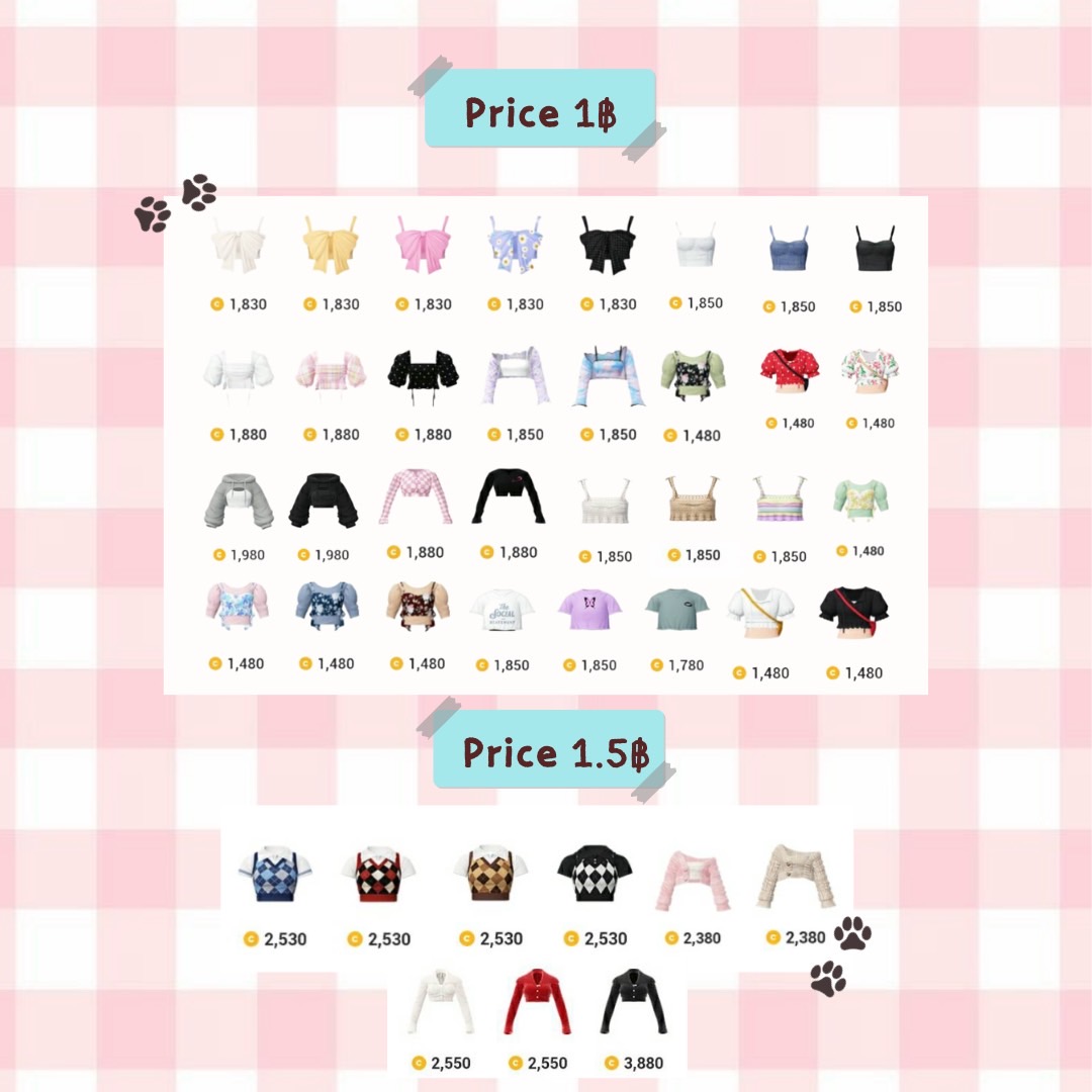 cl0thes_zpt (ชุดเซ็ทzepeto/เสื้อผ้าzepeto) tweet media