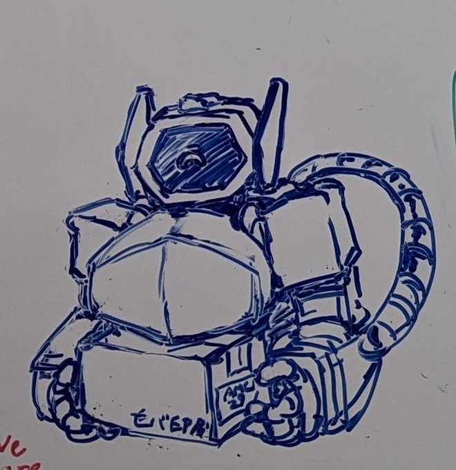 ホワイトボードに描いた 