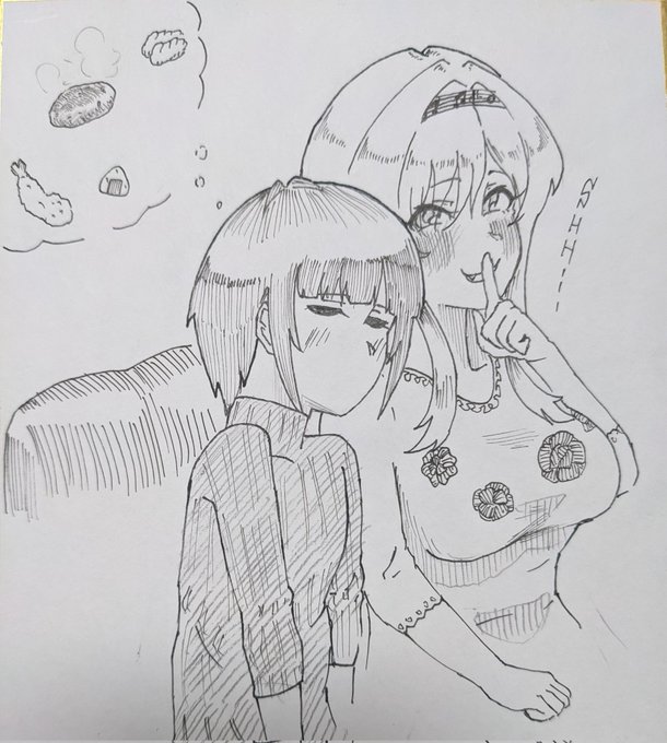 黒埼ちとせお嬢さまと、珍しく人前でおねむな白雪千夜さん 