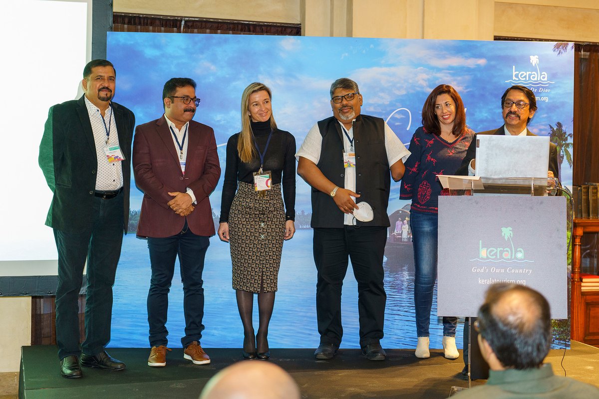 KeralaTourism's tweet photo. Kerala Tourism’s Madrid roadshow, led by Shri. Dr. Venu V. IAS, Additional Chief Secretary, Tourism, Government of Kerala, received a warm response from Spanish tour operators and travel agents. The event was held on April 5, 2022.
#B2Bmeet #tradeshow #Madrid #KeralaTourism https://t.co/zVjG0BDJbi