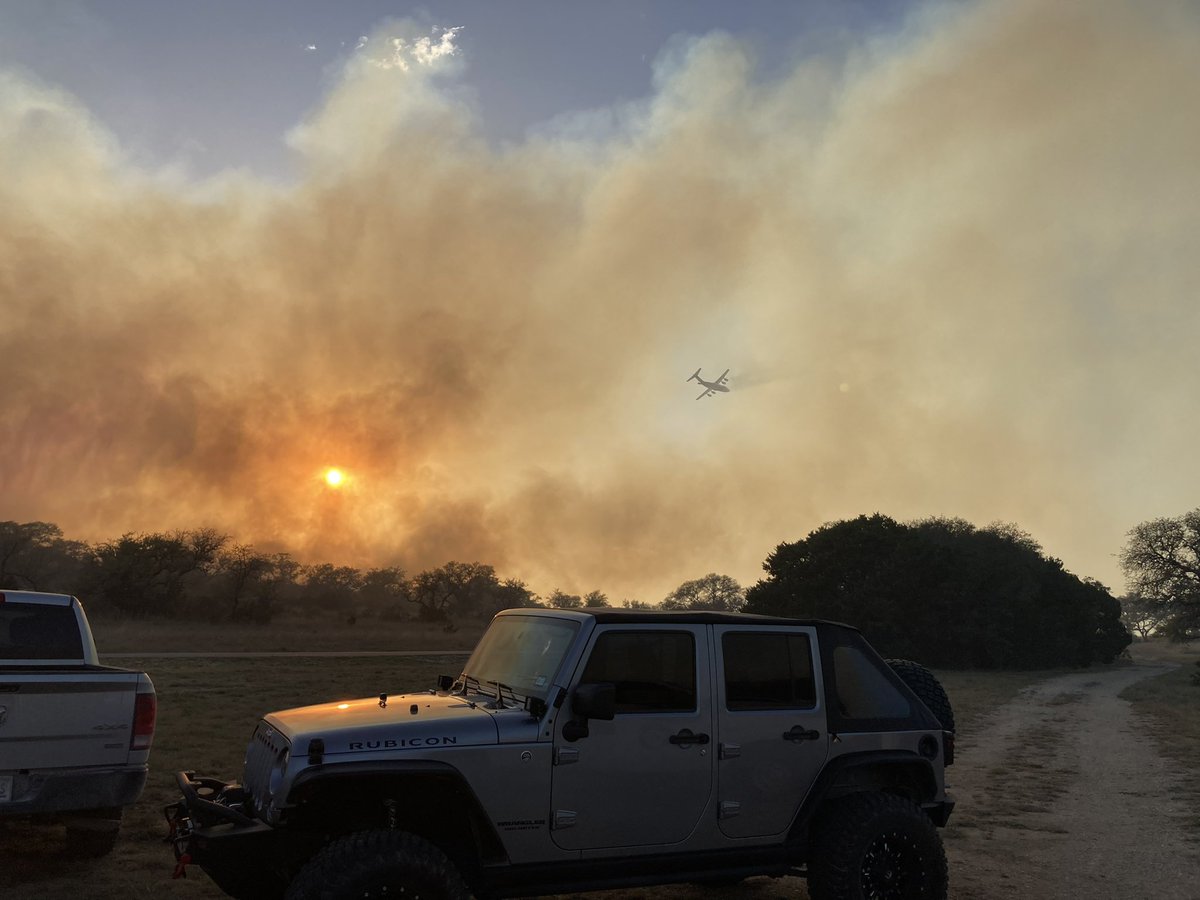 AllHazardsTFS's tweet photo. Update: the #TrainingArea23Fire in Bexar County is an estimated 1,543 acres and 40% contained. Crews conducted a tactical firing operation last night to remove unburned vegetation between containment lines and the fire’s edge, helping to secure those lines. #txfire https://t.co/m5dzOkA50N
