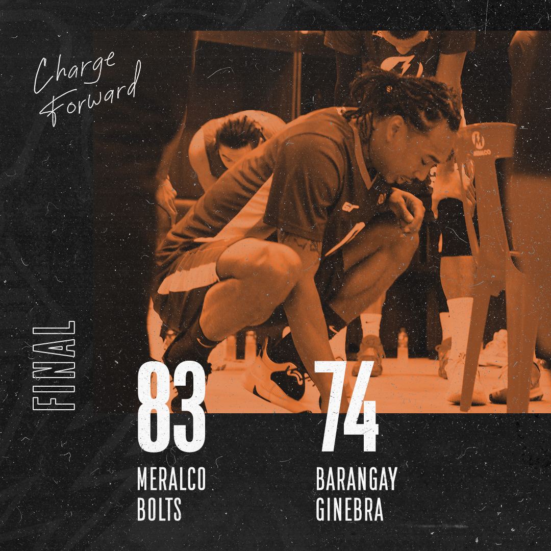MeralcoBolts's tweet photo. 2-1. ⚡ Big win today, and we did it #TOGETHER! #ChargeForward https://t.co/YQrs0BLq0o