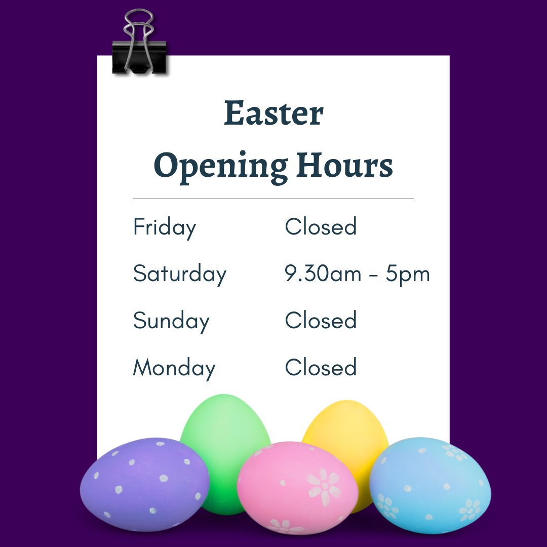 Godshaws's tweet photo. E A S T E R O P E N I N G H O U R S

Easter weekend is fast approaching! We will be closed on Good Friday and Easter Monday, but open the Saturday as usual 🙌 https://t.co/568jKsttkK