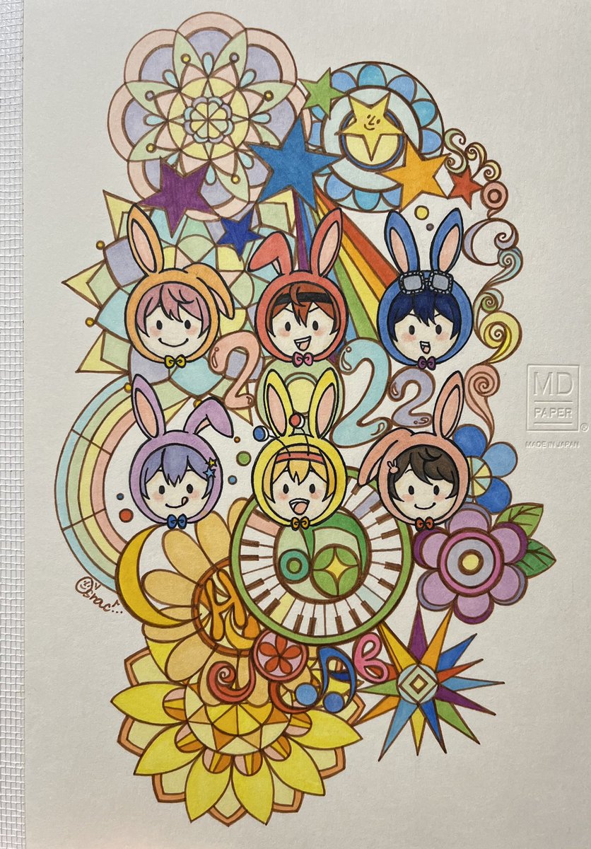 puuuuuhyam's tweet photo. できた！！わたしの手帳！！！
今年はちょこらびイラストにした🍫🐰
裏表紙はポンヌフとプーヤンと、🍫🐰のミニキャラ達！！！！

CHOCORABI，2022，osrac　隠れてます！
気が向いたら、探してみてくだせぇ！！

osrac☺︎

#イラスト #コピックイラスト #ポンヌフとプーヤン #osrac https://t.co/xbzp3fGASH