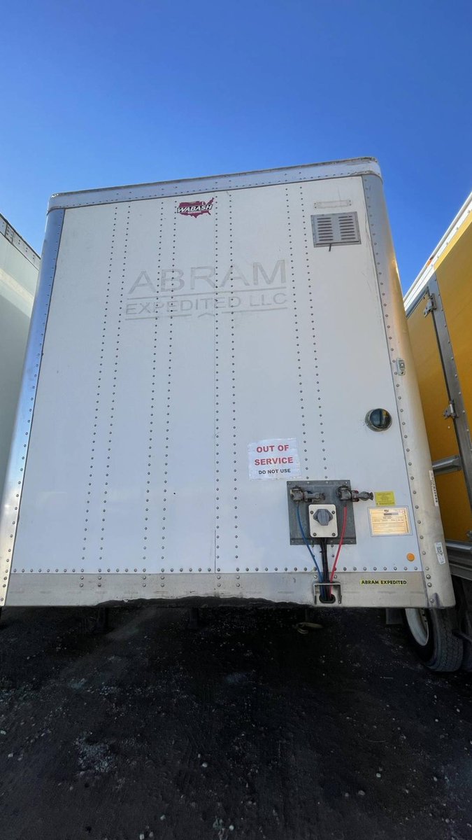 TTTExchange's tweet photo. 2019 Wabash 53' disc brakes, air ride, swing
door $75,750 https://t.co/hwjsLqmE2m
Register Here and join our community of buyers and
sellers
https://t.co/PFHWQQhjmr
#dryvans #trailers #Wabash #Wabashdryvans
#usedtrailers #truckingindustry #agriculturalequipment
#owneroperators https://t.co/aKkRno0YIa