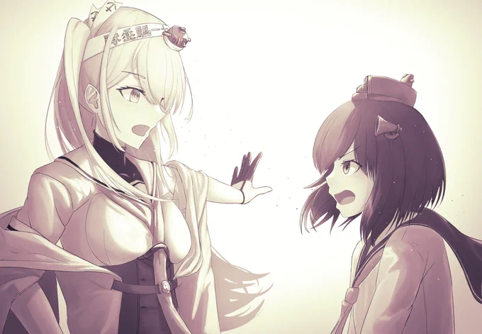 冬月と雪風 #艦これ 
