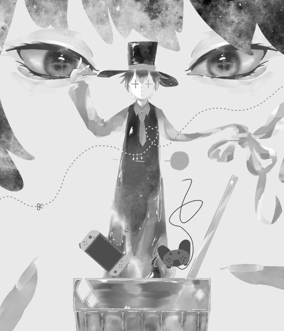 モノクロのtwitterイラスト検索結果