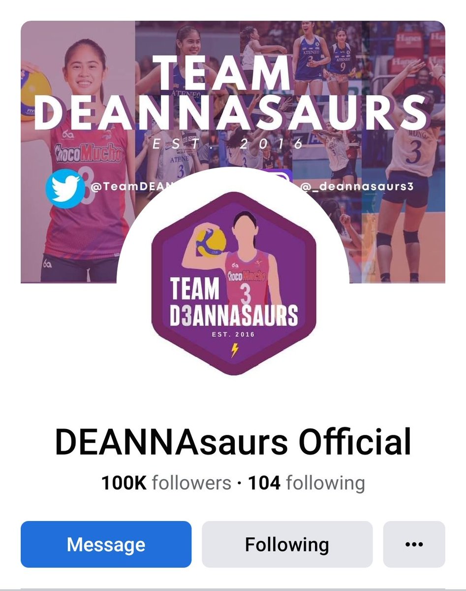TeamDEANNAsaurs's tweet photo. Happy 100k followers on Facebook, Team Deannasaurs! 💜 We shall continue to show our love and support for Deanna Wong.

We love you all and thank you for staying with the group 💜 We gotchu, @deannawongst!

PS 100,019 followers to be exact 

#AllForDeanna #DeannasaursOn100kMark https://t.co/Pt4QrUF15Y