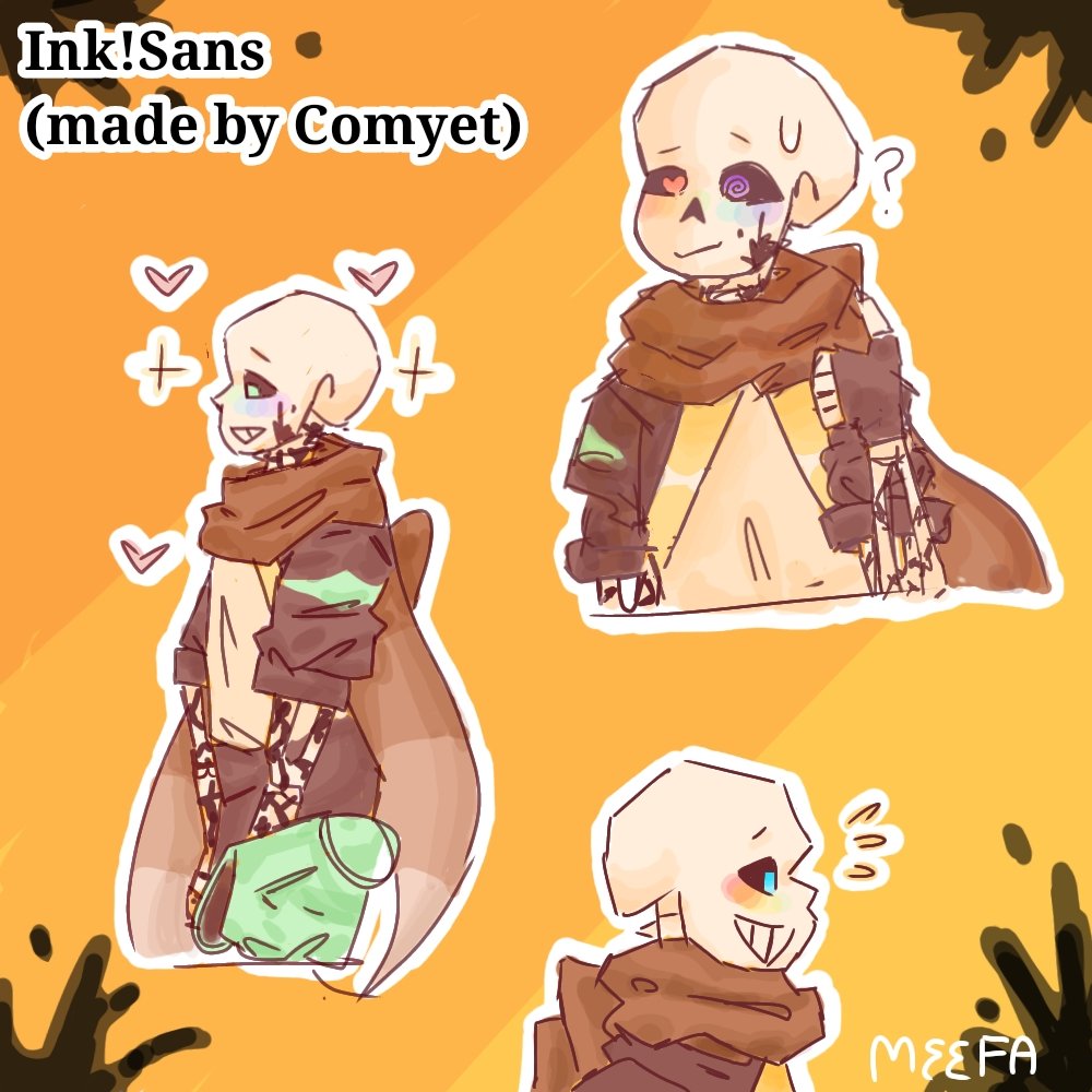 may on X: Ink sans! :] Took me a ridiculous amount of but here he is!! Ink  belongs to COMYET/Myebi!!! #undertale #undertaleAU #inksans #fanart #art   / X