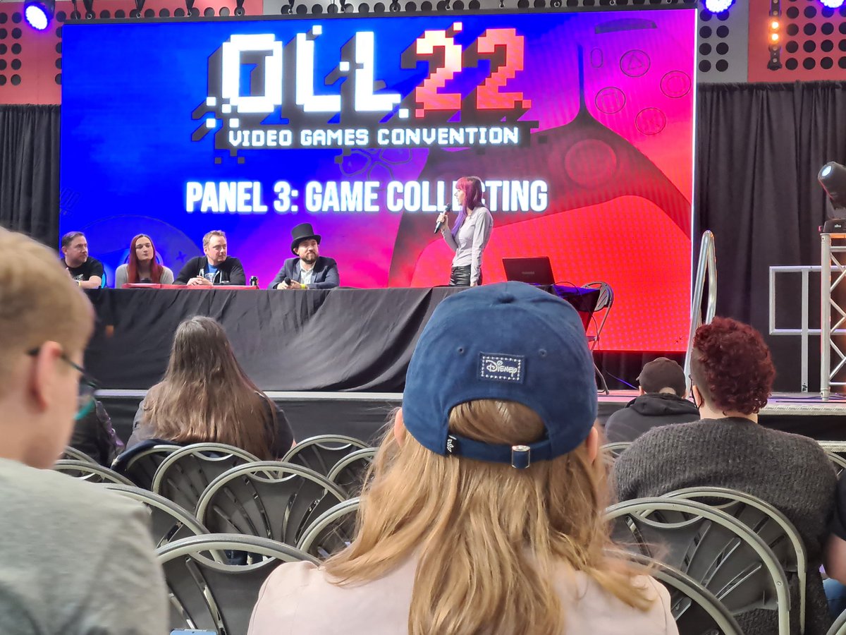 DollyHowlett's tweet photo. So proud of this guy! Great panel on Game Collecting at #OLL22 @Lord_Arse https://t.co/2WgpeJ5bkL