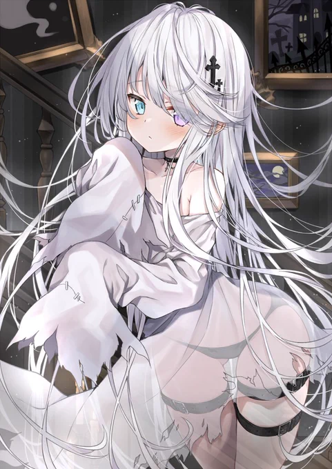 看板娘ゴーストちゃんが爆誕した1枚 
#自分が何度も投稿してしまう画像 