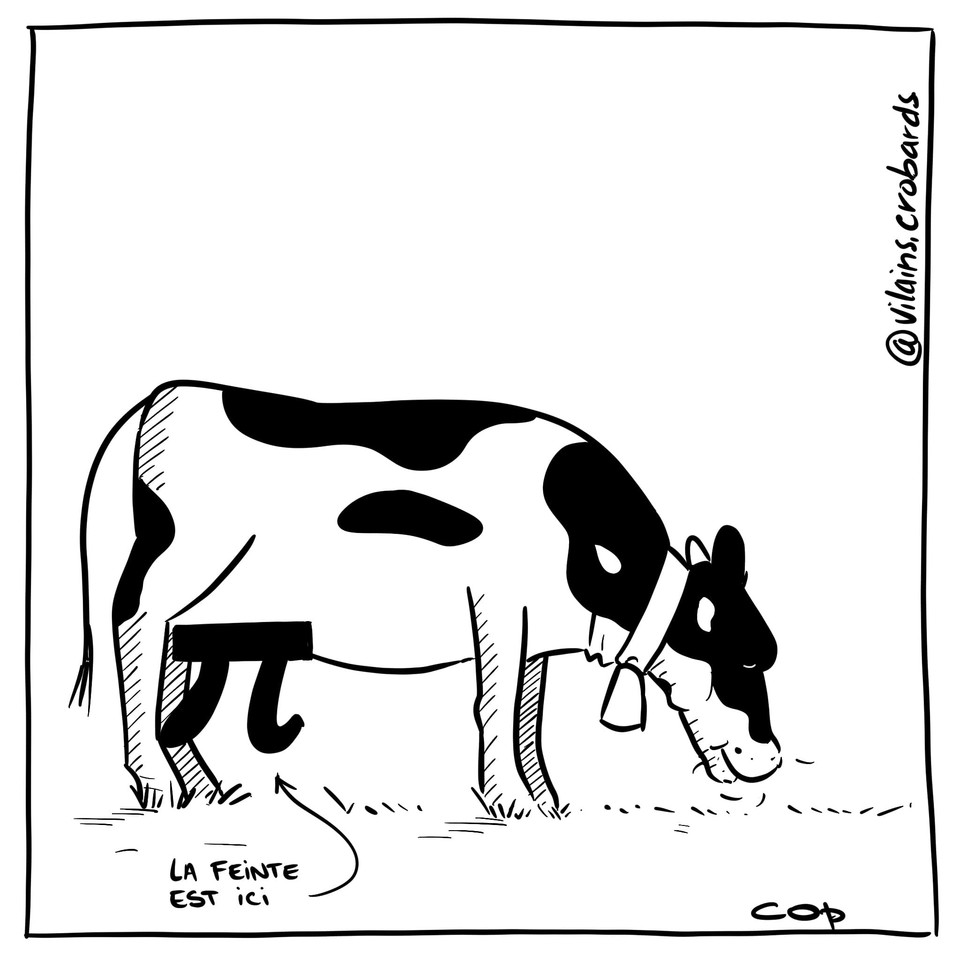 BlaguesDessins's tweet photo. Le dessin de Cops : Où est la feinte ?
Retrouvez les dessins de Cops sur : https://t.co/VQNx0gcoo7
#DessinDeCops #LesVilainsPetitsCrobards #Cops #Humour #FallaitPasFumer #Pi #Pis #ÑombrePi #PisDeVache #Mamelle #ConstantedArchimède https://t.co/vWpXksaNGd