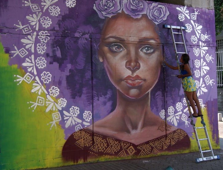 #Cali #colombia #freeart #women #artecontemporaneo #arte #arteurbano #urbanart #artemural #faces #retrato #picoftheday #pintura #PrettyGirls #purplepower #taekook #graffiti #graffitiart #artontwitter #artonline #online #tt #sundayvibes #feelings #fashion #glamour #artist #walls