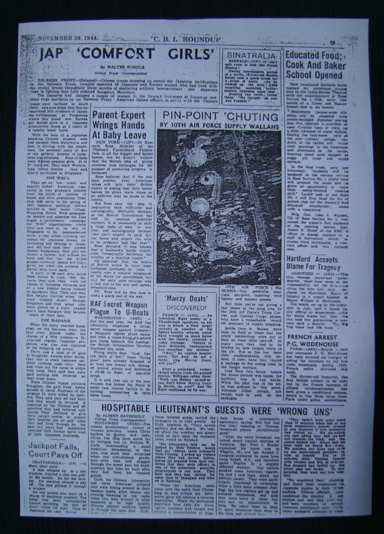 grigoandso's tweet photo. @ymotooka @gerbok 11.30. 1944. C.B.I Round UP https://t.co/AHzS8AEbo9
