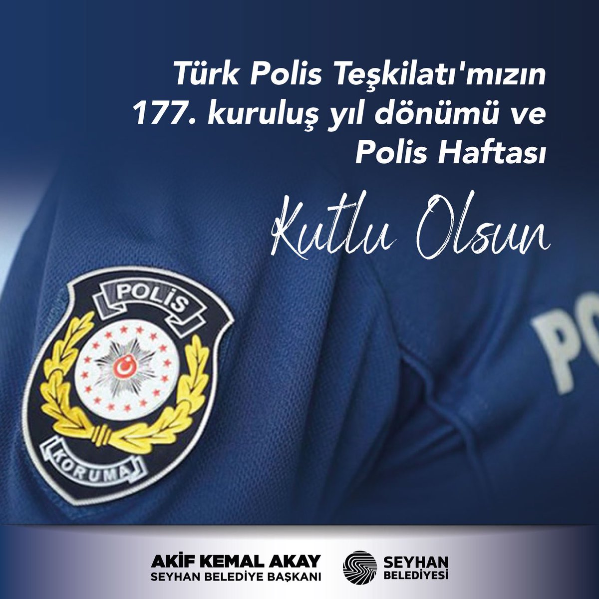 Türk Polis Teşkilatı’mızın 177. kuruluş yıl dönümü ve #PolisHaftası kutlu olsun.  

#TürkPolisTeşkilatı177Yaşında