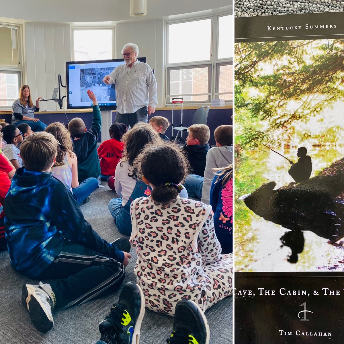 Thanks to our favorite author and Middletown resident Tim Callahan. If you haven’t read his series Kentucky Summers , Check it out. 3rd graders give it 👍👍. #readingcommunity #BookTwitter #MiddieRising <a href="/MillerRdgTweets/">Miller Ridge Elementary School</a>