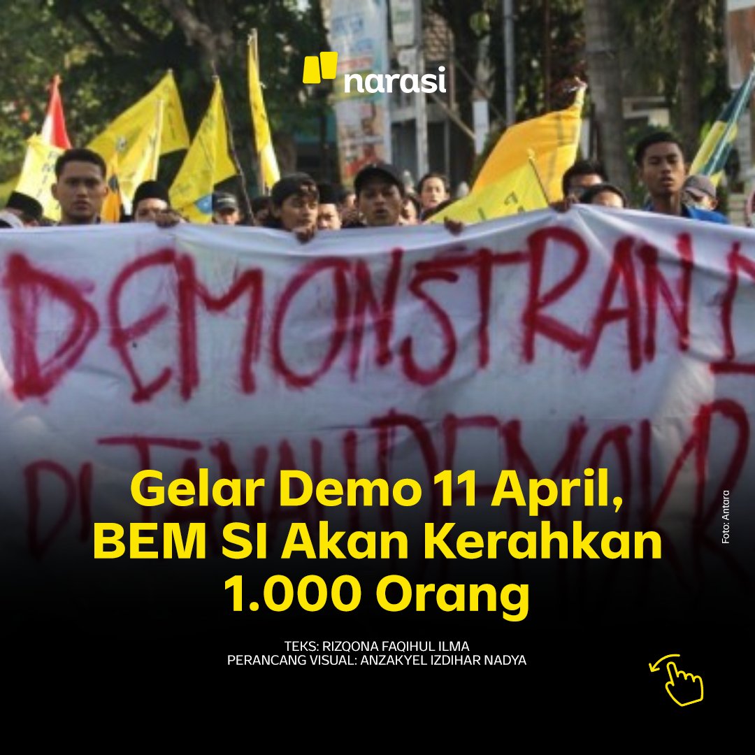 Bem si tak puas sikap jokowi, demo besar 11 april jalan terus