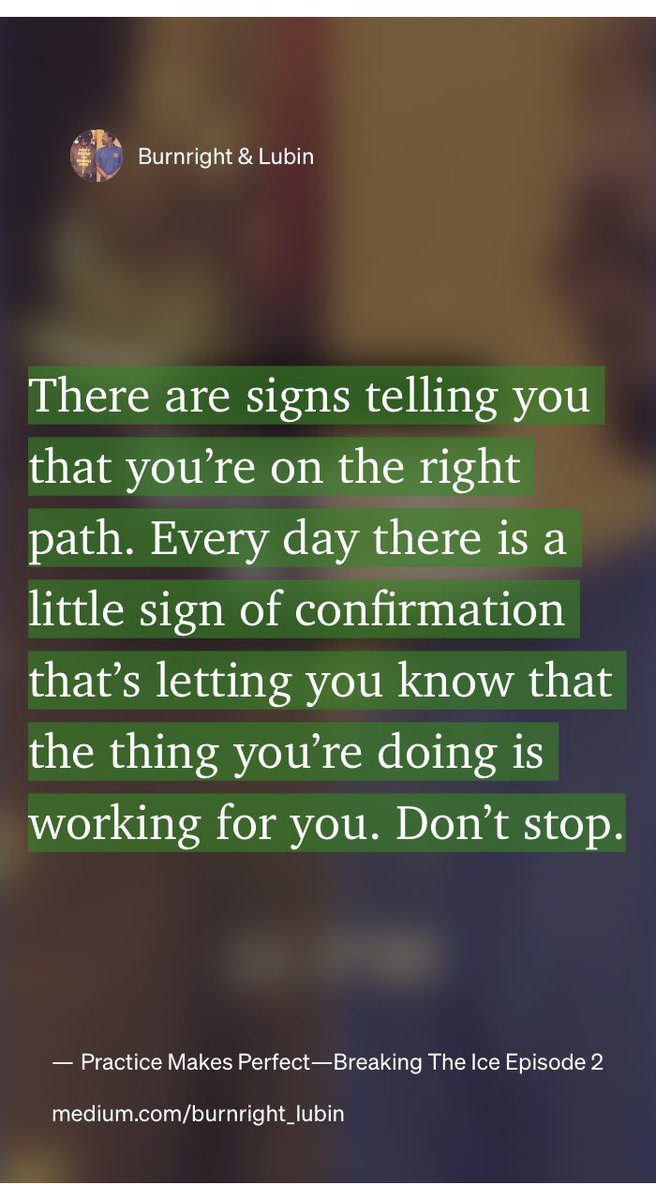 “Practice Makes Perfect — Breaking The Ice Episode 2” by Burnright &amp; Lubin
link.medium.com/AwdKxVdX6ob