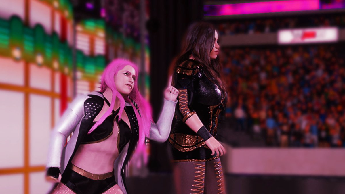 WWVUniverse's tweet photo. Katrina makes short work of both women, but this is just the beginning...

A battle of two Amazons takes place as Anya Jax makes her way to the ring, representing the third iteration of the #Avalution!

#WrestleMania #TagTeamTurmoil https://t.co/cbeq8XoOzv