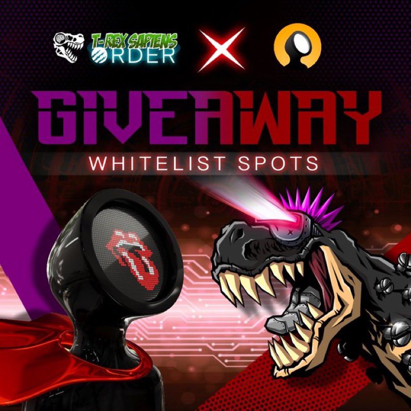 AdrunnerNft's tweet photo. 🔥TRexsapiensOrder X AdRunner🔥

We’ve partnered up with @trexsapiensord for a WL giveaway 

5x TRexSapiensOrder 

To enter: 
Follow @TrexSapiensOrd  &amp; @AdrunnerNft 
1⃣Like + RT 
2⃣Tag your friends

⏰48 Hours! https://t.co/pM8lkjWoJt