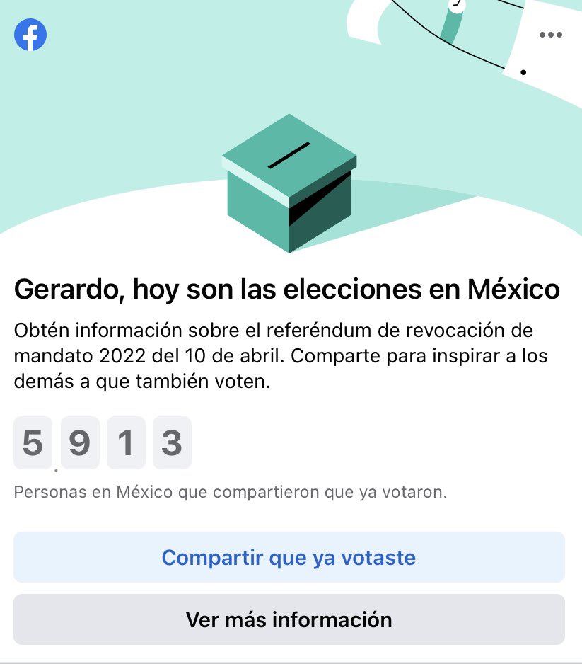 gbelt7's tweet photo. 6 am y ya 5900 compartieron que ya votaron #NoMames #Nadamasfalso y luego dice que el no engaña https://t.co/TArXZrFfXK
