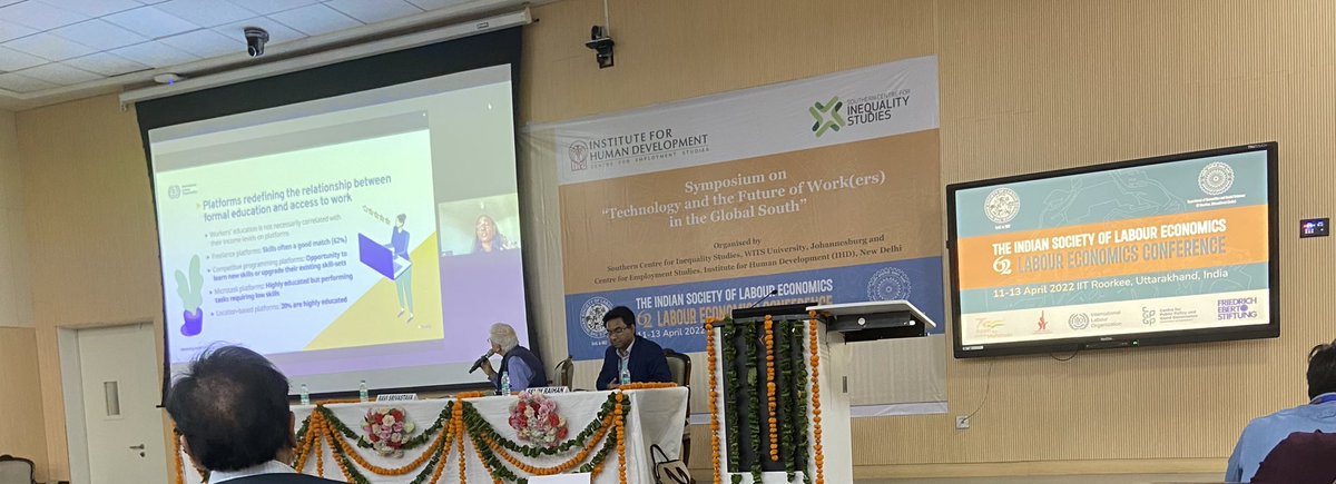 JeemolUnni's tweet image. At the 62nd Annual Labour Economics Conference ⁦⁦@IsleTweets⁩ ⁦@iitroorkee⁩ #econconference #laboureconomics #econtwitter Symposium on ‘Technology and Future of Work in Global South’ #technology #futureofwork