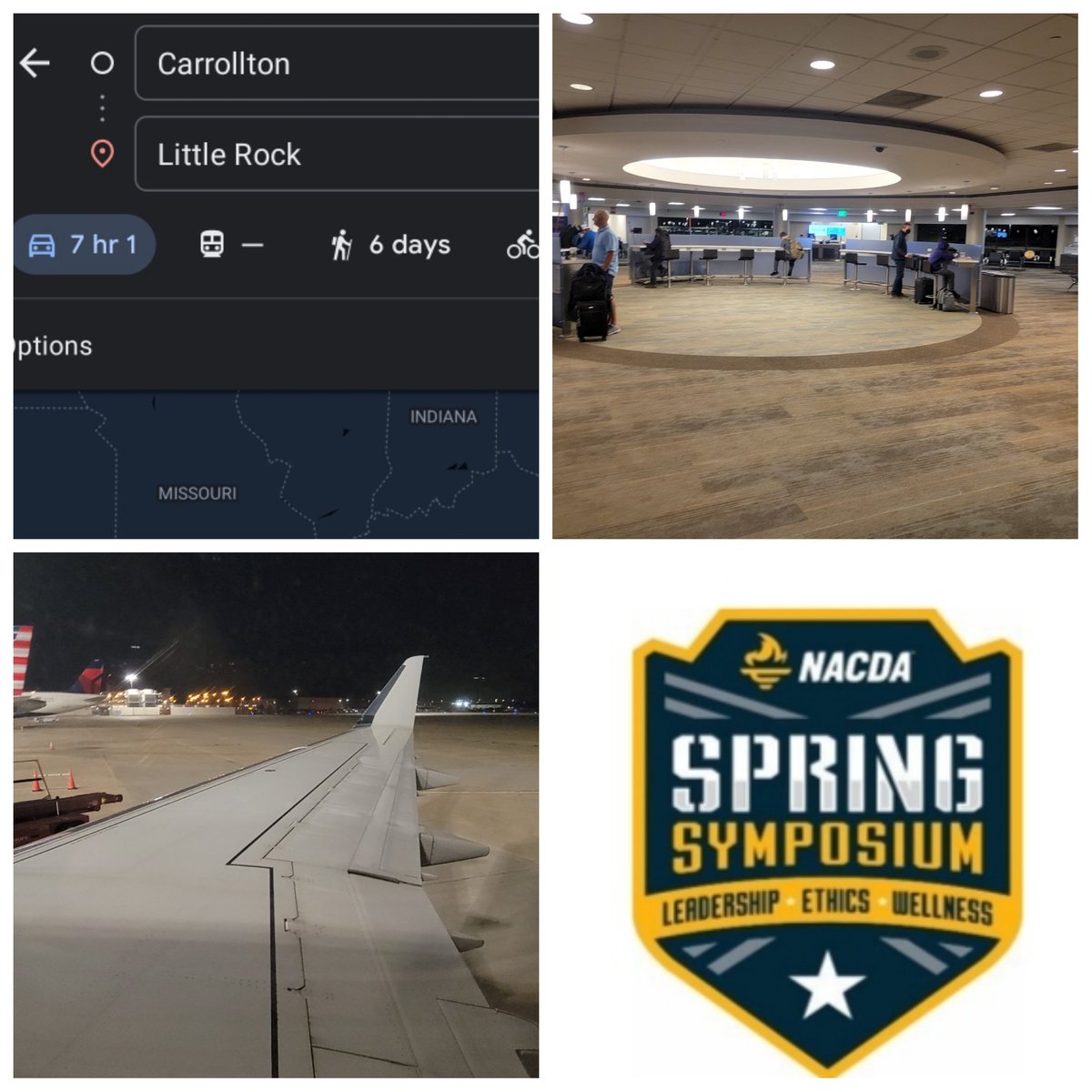 RealJCarmichael's tweet image. Go time for the @NACDA Spring Symposium!

🚙✈️ 📖👂 

#WeLearnTogether
#WeRunTogether