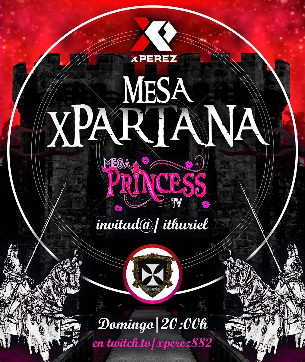 Megaprincesstv's tweet photo. OTRA NOCHE DE STREAM!!   les esperamos esta noche 20hs españa!   por #twitch una divertida entrevista... esta noche de invitado a Ithuriel!  nos contara todo sobre su proceso en #ConquerorsBlade...  no te olvides de acompañarnos y participar de nuestra entrevista! https://t.co/GnAzBYlbVn